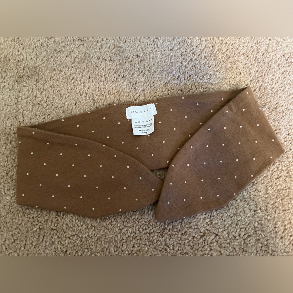 Jamie Kay Brown Polka Dot Headband